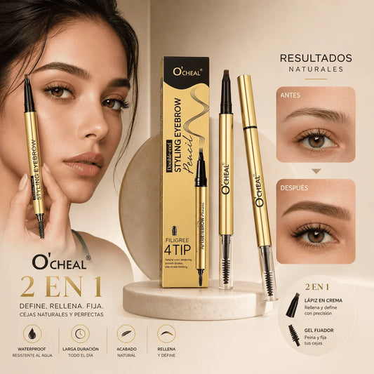 Lápiz de Gel y Crema para Cejas 3 en 1