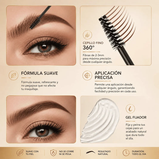 Lápiz de Gel y Crema para Cejas 3 en 1